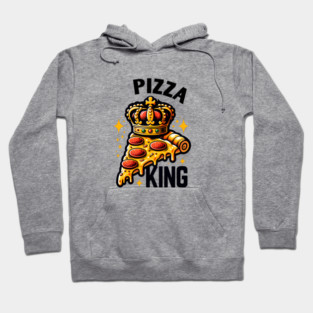 Funny Pizza King Hoodie