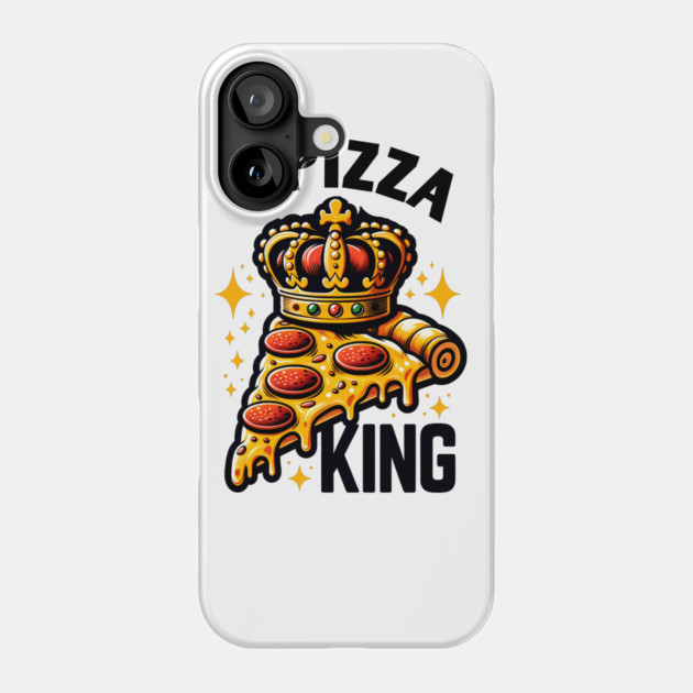Funny Pizza King Phone Case by logiamerch