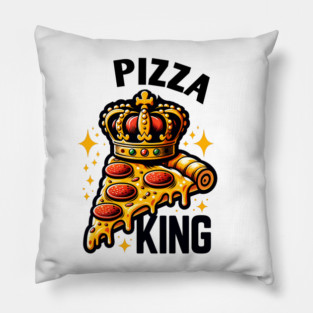 Funny Pizza King Pillow