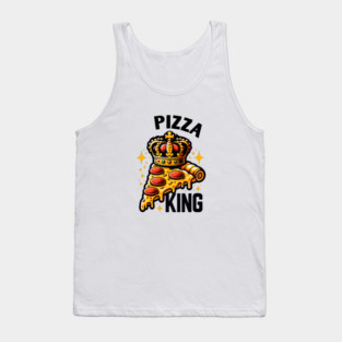 Funny Pizza King Tank Top