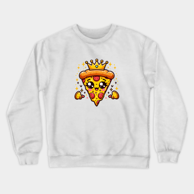 Cute Pizza Queen Crewneck Sweatshirt by logiamerch