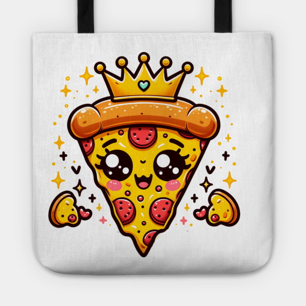 Cute Pizza Queen Tote by logiamerch