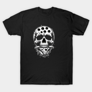 Skull Eating Pizza T-Shirt