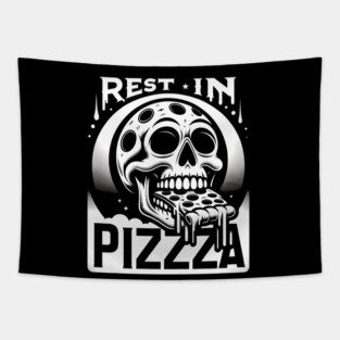 Funny Skull, Resting in Pizza Tapestry
