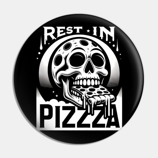 Funny Skull, Resting in Pizza Pin by logiamerch