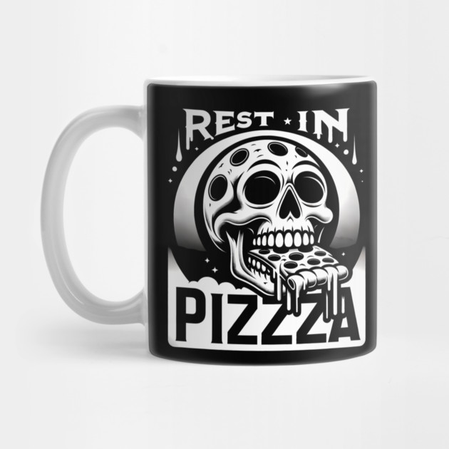 Funny Skull, Resting in Pizza by logiamerch