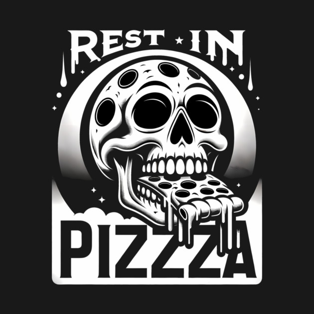 Funny Skull, Resting in Pizza by logiamerch
