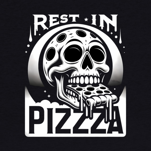 Funny Skull, Resting in Pizza by logiamerch