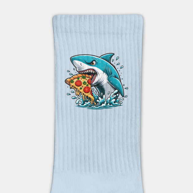 Funny Shark with Pizza, Pizza Lover by logiamerch