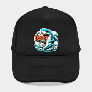 Funny Shark with Pizza, Pizza Lover Hat