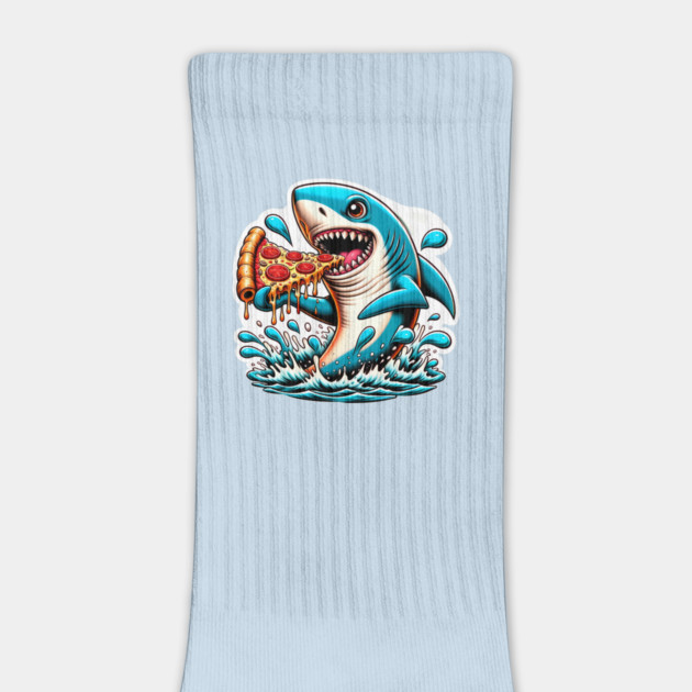 Funny Shark with Pizza, Pizza Lover by logiamerch