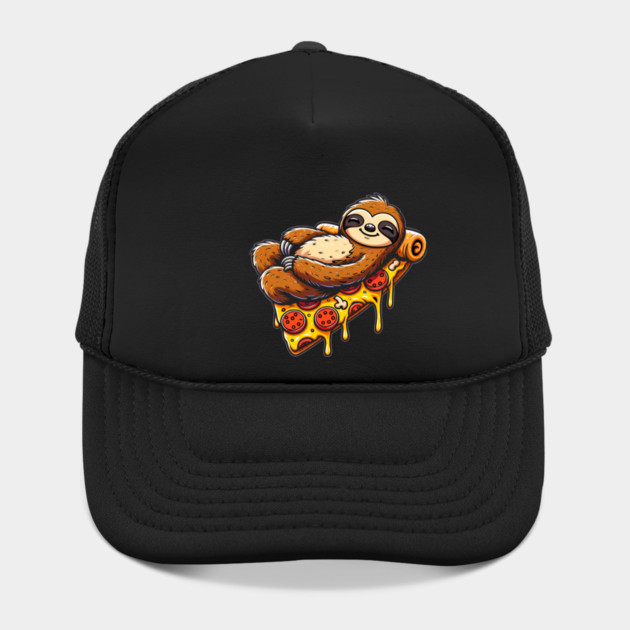 Cute Sloth with a Slice of Pizza by logiamerch