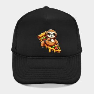 Cute Sloth with a Slice of Pizza Hat