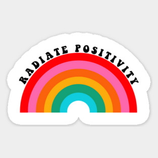 Radiate Positivity Rainbow Sticker