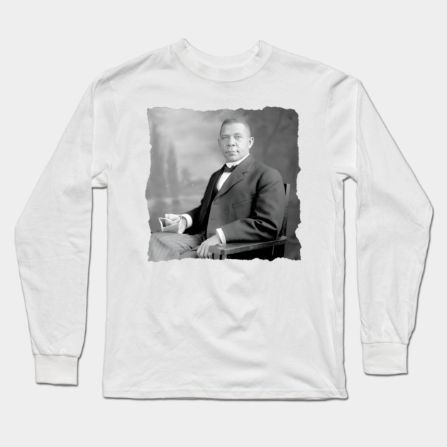 Booker T Washington, Black History Long Sleeve T-Shirt by UrbanLifeApparel