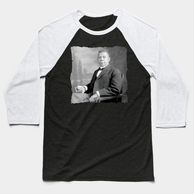 Booker T Washington, Black History Baseball T-Shirt by UrbanLifeApparel