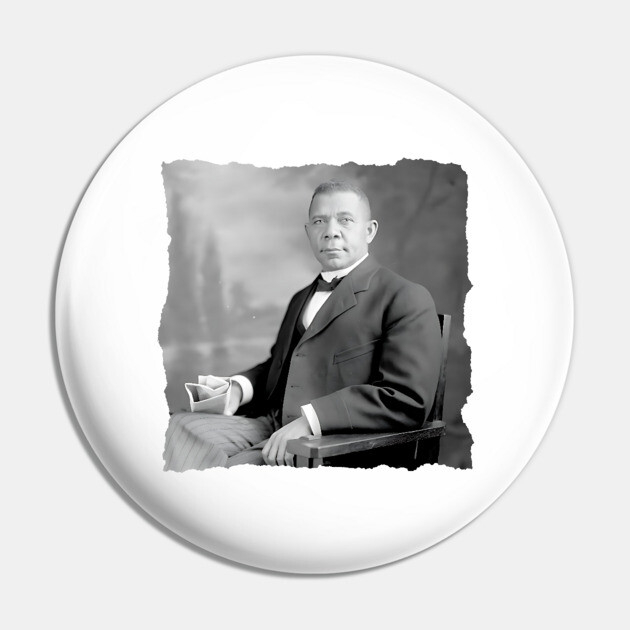Booker T Washington, Black History Pin by UrbanLifeApparel