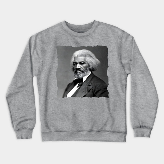 Frederick Douglass portrait Crewneck Sweatshirt by UrbanLifeApparel