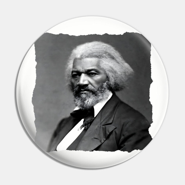 Frederick Douglass portrait Pin by UrbanLifeApparel