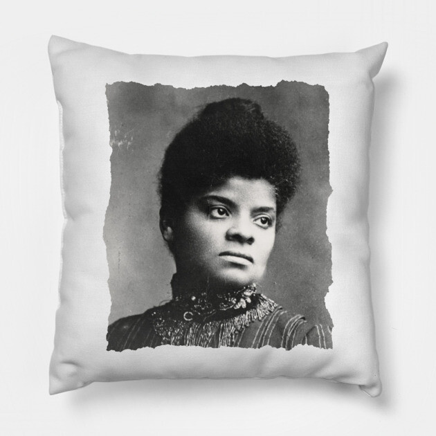 Ida B. Wells Portrait Pillow by UrbanLifeApparel