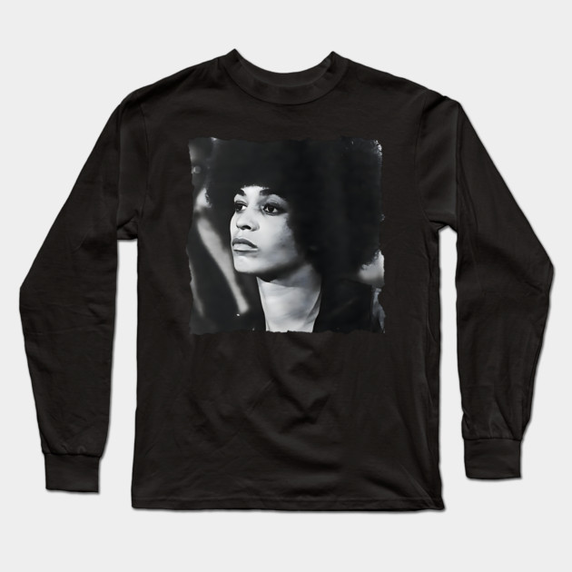 Angela Davis Long Sleeve T-Shirt by UrbanLifeApparel