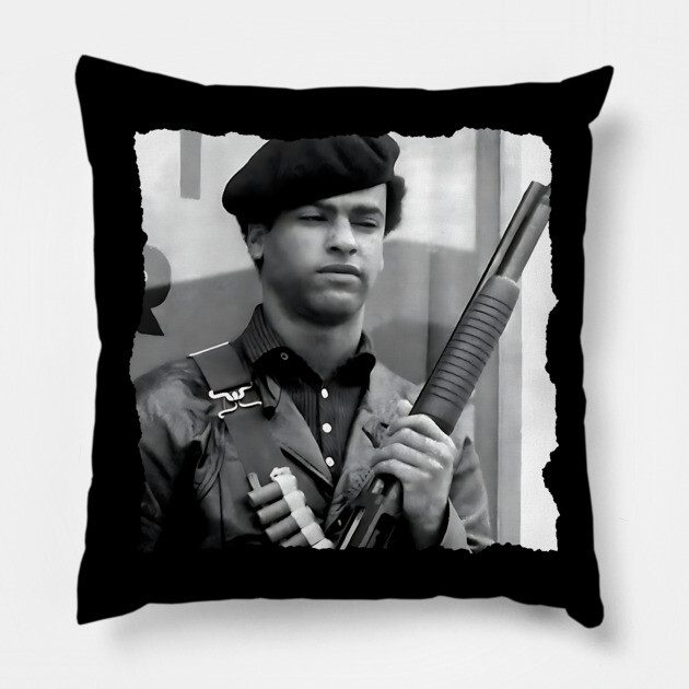 Huey Newton Pillow by UrbanLifeApparel
