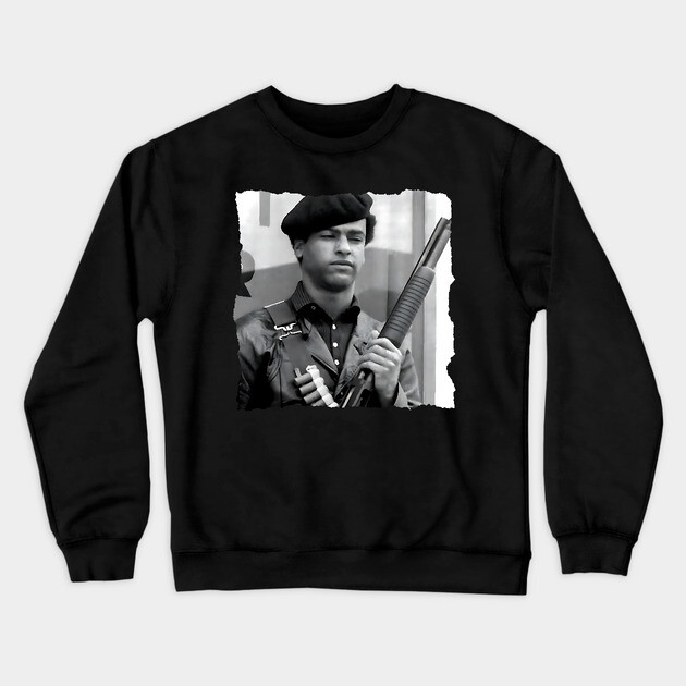 Huey Newton Crewneck Sweatshirt by UrbanLifeApparel