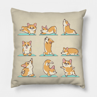 Corgi Yoga Pillow