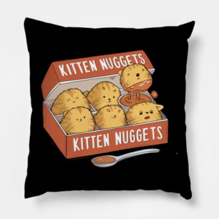 kitten nuggets Pillow