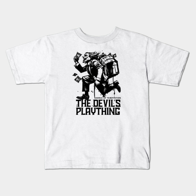 THE DEVIL'S PLAYTHING Kids T-Shirt by artslaves