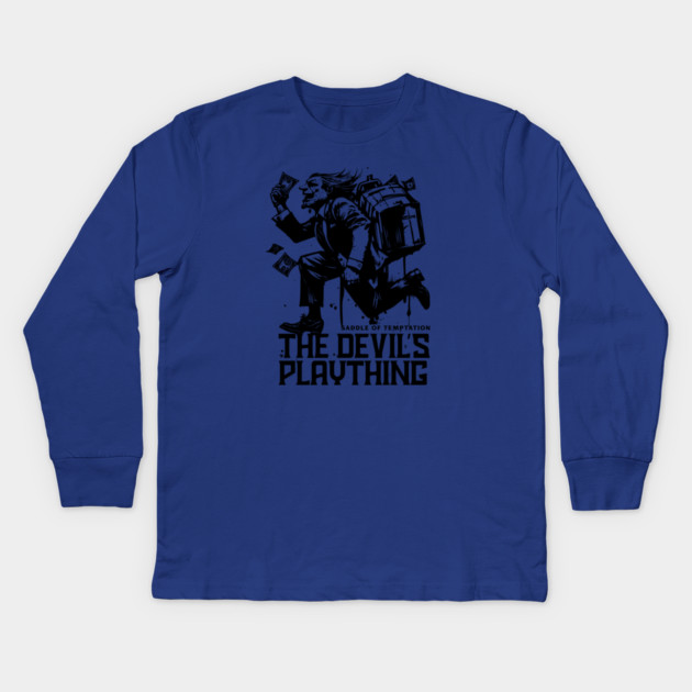 THE DEVIL'S PLAYTHING Kids Long Sleeve T-Shirt by artslaves