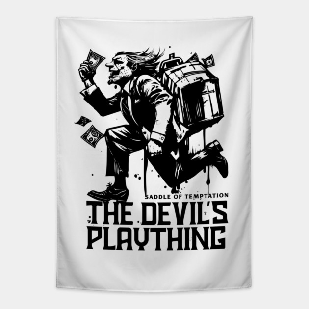 THE DEVIL'S PLAYTHING Tapestry by artslaves