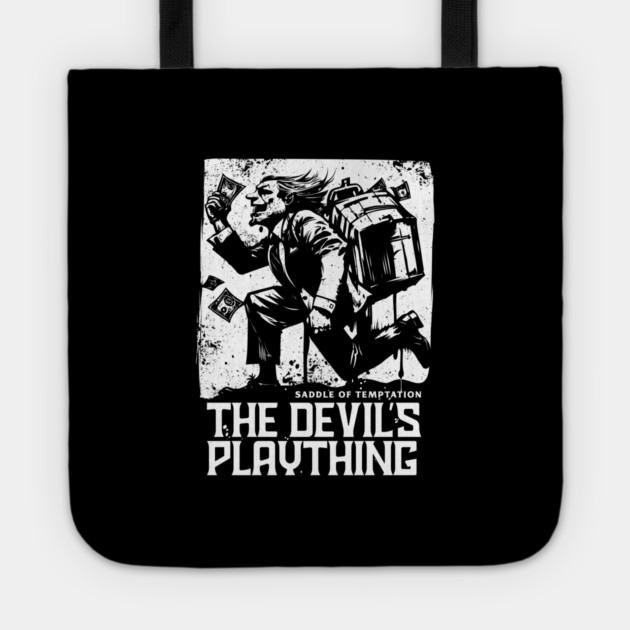 THE DEVIL'S PLAYTHING Tote by artslaves