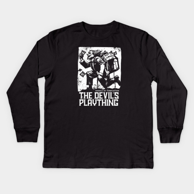 THE DEVIL'S PLAYTHING Kids Long Sleeve T-Shirt by artslaves