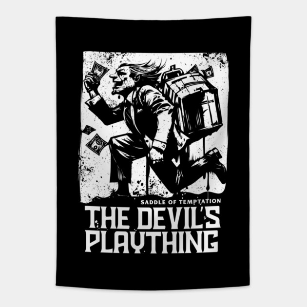 THE DEVIL'S PLAYTHING Tapestry by artslaves