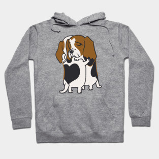 Basset Hound Hugs Hoodie