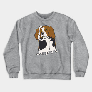 Basset Hound Hugs Crewneck Sweatshirt