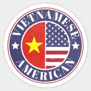 Proud Vietnamese-American Badge - Vietnam Flag Magnet