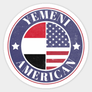 Proud Yemeni-American Badge - Yemen Flag Magnet