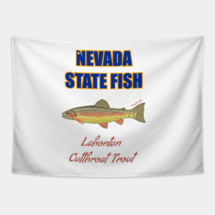 Nevada State Fish - Lahontan Cutthroat Trout Tapestry