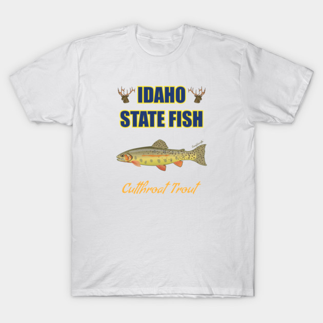 Idaho State Fish - Cutthroat Trout T-Shirt by Reefhorse