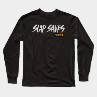 Pinball: Slap Saves (dark) Long Sleeve T-Shirt