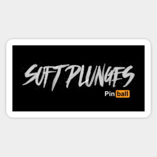 Pinball: Soft Plunges (dark) Sticker