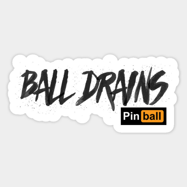 Pinball: Ball Drains (light) Magnet by DRI374