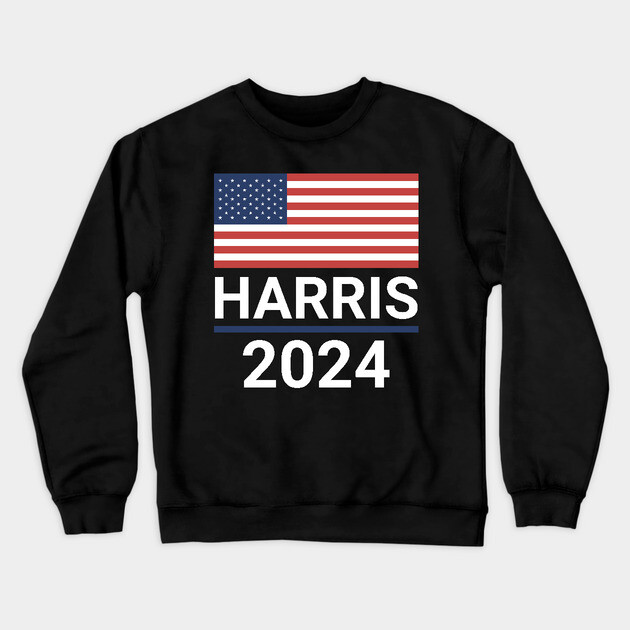 Harris 2024 - Kamala Harris for President Crewneck Sweatshirt by UrbanLifeApparel