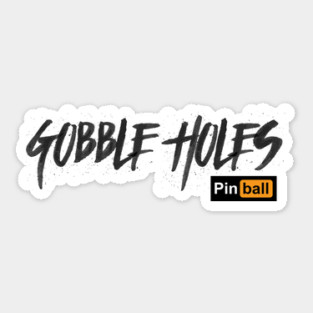 Pinball: Gobble Holes (light) Sticker