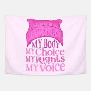 My Body My Choice My Rights My Voice Tapestry