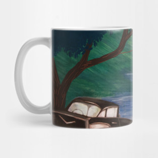 Iconic Dirty Dancing Lake Lift Scene Illustration Mug