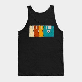 Retro Floppy Disk Icon Tank Top