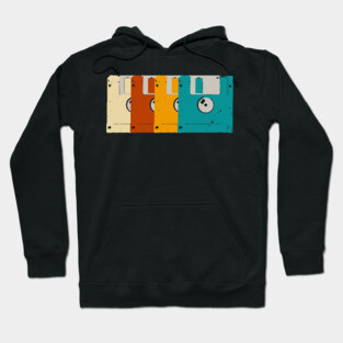 Retro Floppy Disk Icon Hoodie